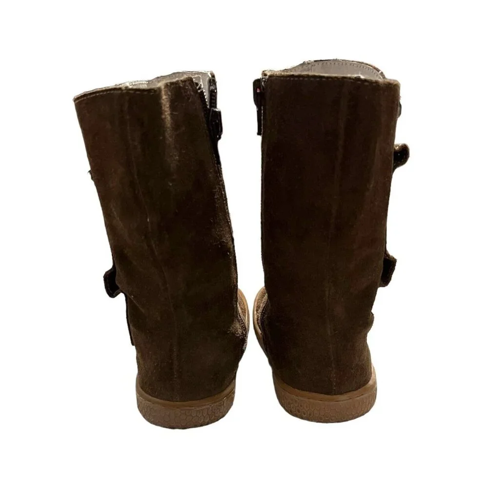 Livie & Luca Sz 8 Marchita Tiempo Brown Suede Boots